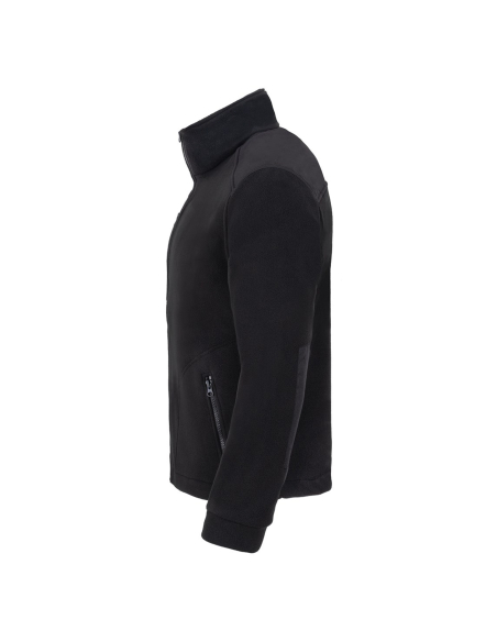 Gruby POLAR 340 z wyhaftowanym Twoim logo - Czarny/Czarny