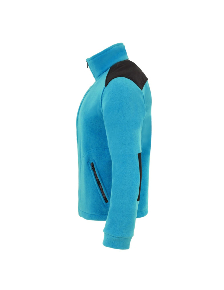 Gruby POLAR 340 z wyhaftowanym Twoim logo - Błękit/Czarny