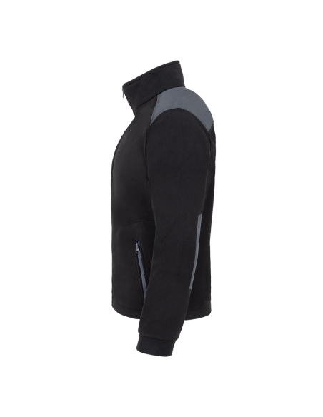 Gruby POLAR 340 z wyhaftowanym Twoim logo - Czarny/Grafit