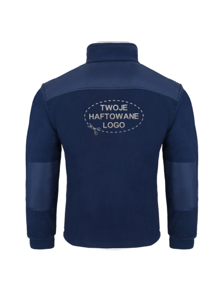 Gruby POLAR 340 z wyhaftowanym Twoim logo - Granatowy/Granatowy