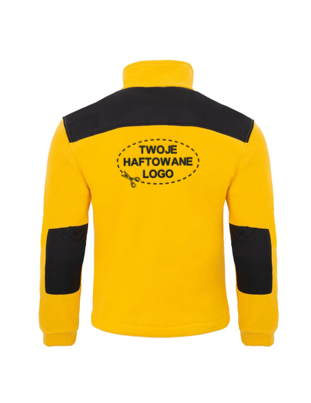 Gruby POLAR 340 z wyhaftowanym Twoim logo - Złoty/Czarny