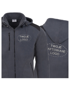 Gruby POLAR 340 z kapturem...