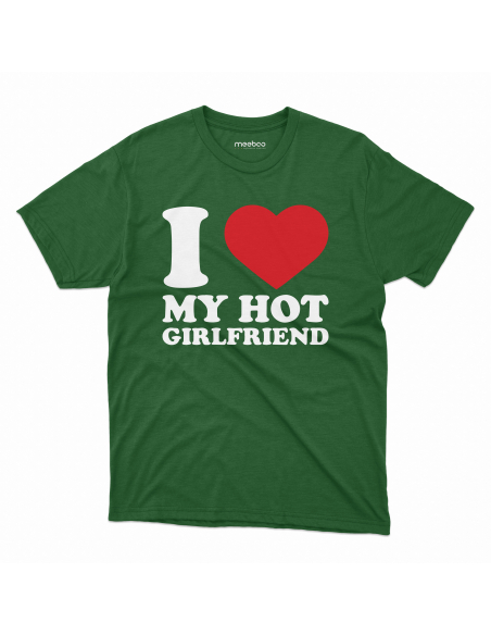 KOSZULKA MĘSKA z nadrukiem I love my hot girlfriend