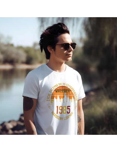 KOSZULKA MĘSKA Życie zaczyna się po 40