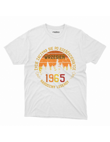 KOSZULKA MĘSKA Życie zaczyna się po 60