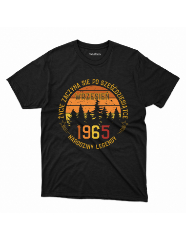 KOSZULKA MĘSKA Życie zaczyna się po 60