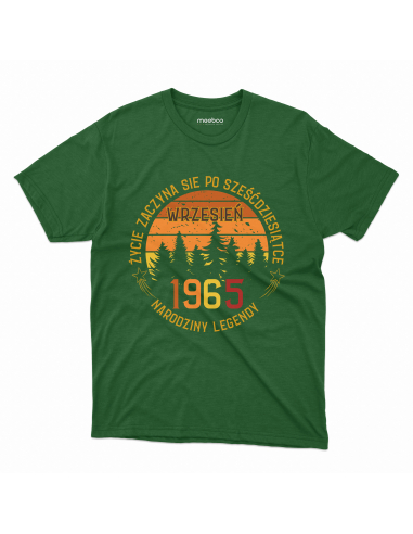 KOSZULKA MĘSKA Życie zaczyna się po 60