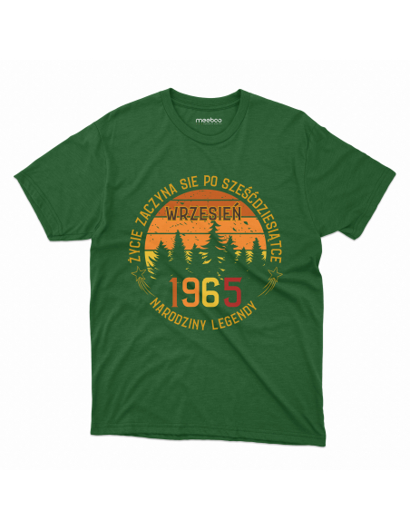 KOSZULKA MĘSKA Życie zaczyna się po 60