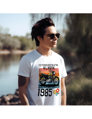 KOSZULKA MĘSKA 40 letni klasyk motocykl