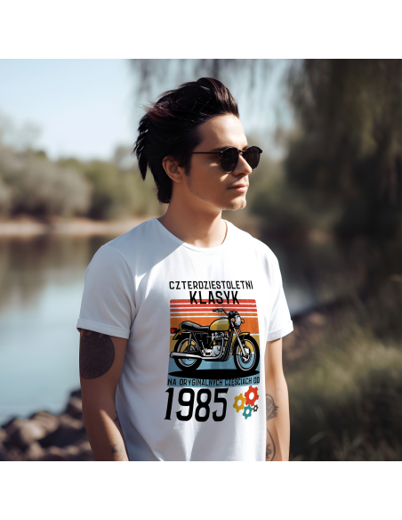 KOSZULKA MĘSKA 40 letni klasyk motocykl
