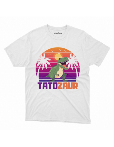 KOSZULKA MĘSKA Tatozaur zachód i palmy