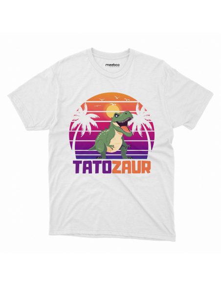 KOSZULKA MĘSKA Tatozaur zachód i palmy