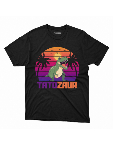 KOSZULKA MĘSKA Tatozaur zachód i palmy