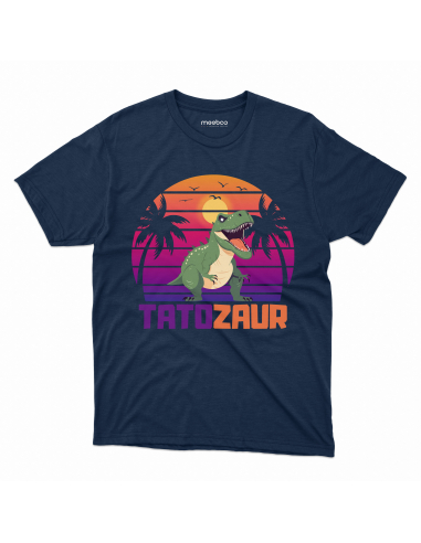 KOSZULKA MĘSKA Tatozaur zachód i palmy