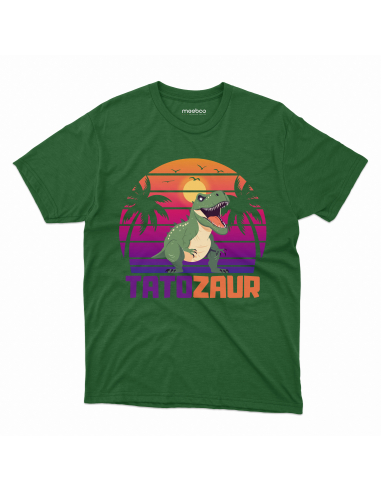 KOSZULKA MĘSKA Tatozaur zachód i palmy