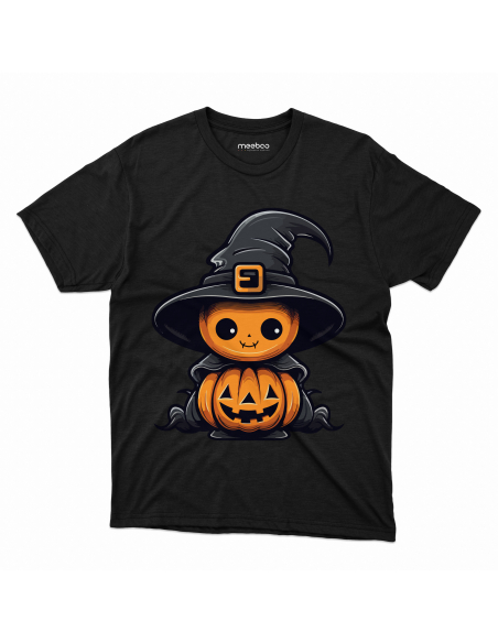 Koszulka DZIECIĘCA Dynie w kapeluszu wiedźmy Halloween