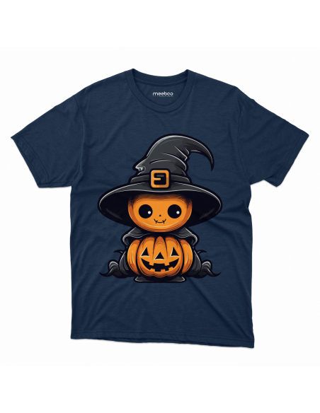 Koszulka DZIECIĘCA Dynie w kapeluszu wiedźmy Halloween