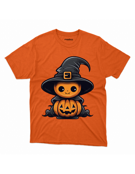 Koszulka DZIECIĘCA Dynie w kapeluszu wiedźmy Halloween