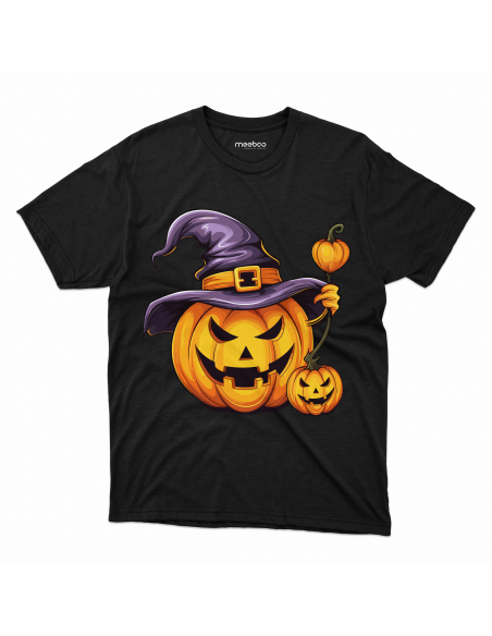 Koszulka DZIECIĘCA Zła dynia w kapeluszu Halloween