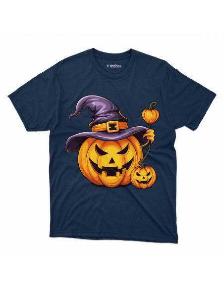 Koszulka DZIECIĘCA Zła dynia w kapeluszu Halloween