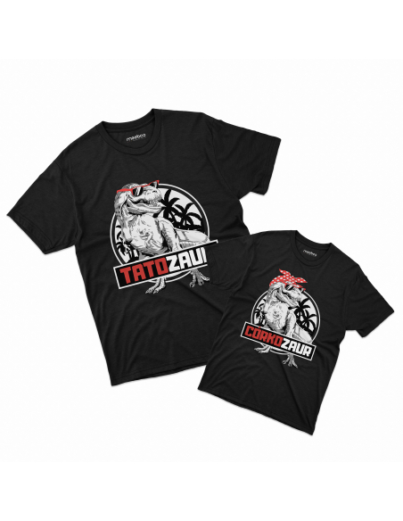 Zestaw KOSZULKA MĘSKA + KOSZULKA DZIECIĘCA Tatozaur i córkozaur