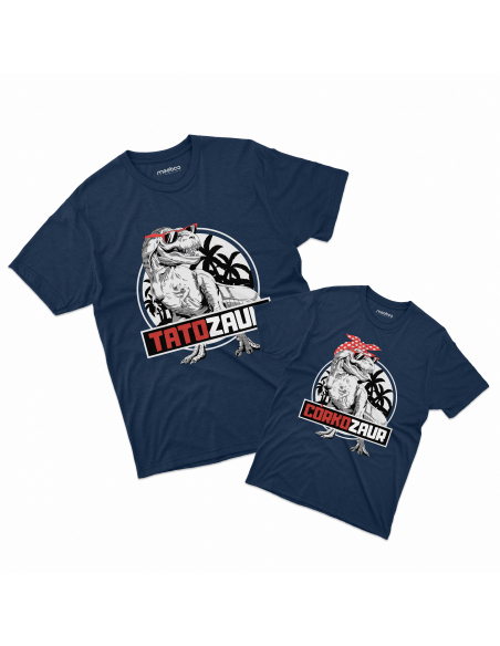 Zestaw KOSZULKA MĘSKA + KOSZULKA DZIECIĘCA Tatozaur i córkozaur