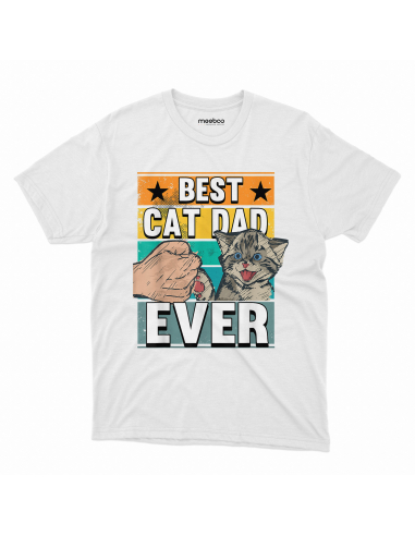 KOSZULKA MĘSKA Best cat dad ever -...