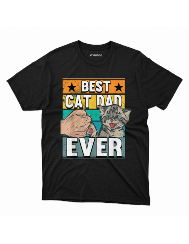 KOSZULKA MĘSKA Best cat dad ever -...