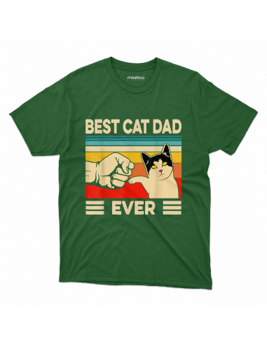 KOSZULKA MĘSKA Best cat dad ever -...