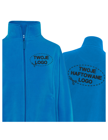 Gruby damski POLAR 300 z wyhaftowanym Twoim logo - Aqua