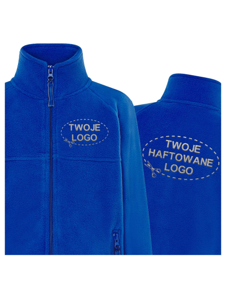 Gruby dziecięcy POLAR 300 z wyhaftowanym Twoim logo - Royal Blue