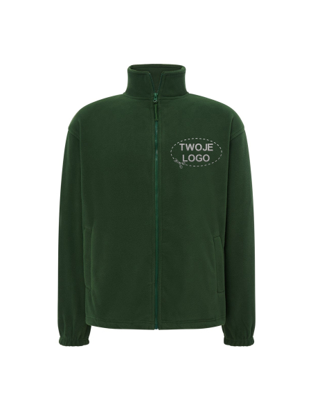 Gruby męski POLAR 300 z wyhaftowanym Twoim logo - Bottle Green