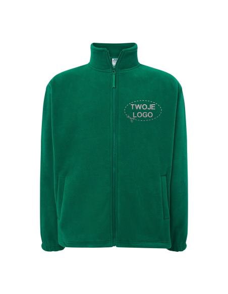 Gruby męski POLAR 300 z wyhaftowanym Twoim logo - Kelly Green