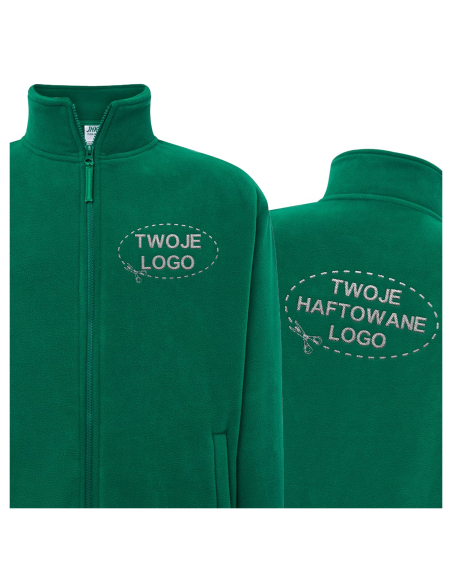 Gruby męski POLAR 300 z wyhaftowanym Twoim logo - Kelly Green