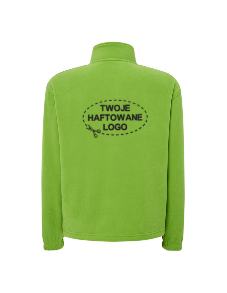 Gruby męski POLAR 300 z wyhaftowanym Twoim logo - Lime