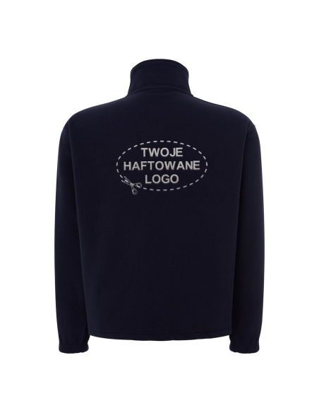 Gruby męski POLAR 300 z wyhaftowanym Twoim logo - Navy