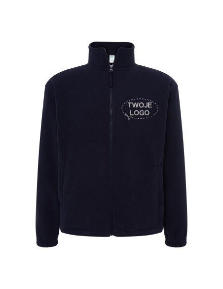 Gruby męski POLAR 300 z wyhaftowanym Twoim logo - Navy