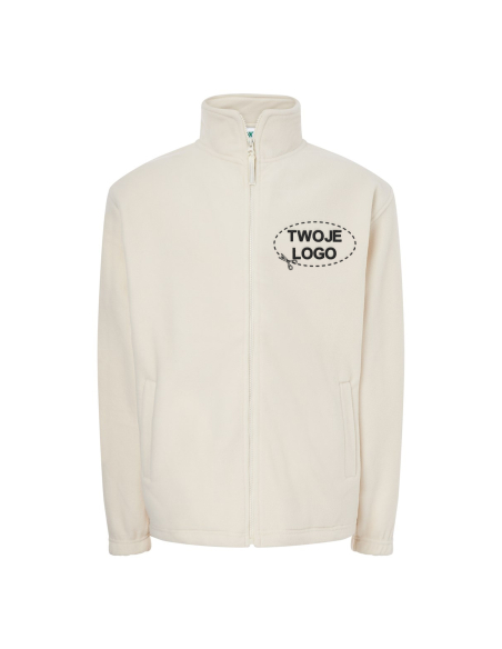 Gruby męski POLAR 300 z wyhaftowanym Twoim logo - Off White