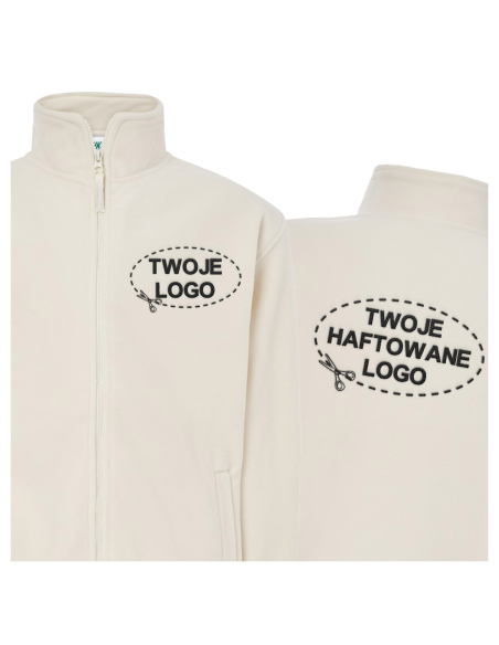 Gruby męski POLAR 300 z wyhaftowanym Twoim logo - Off White