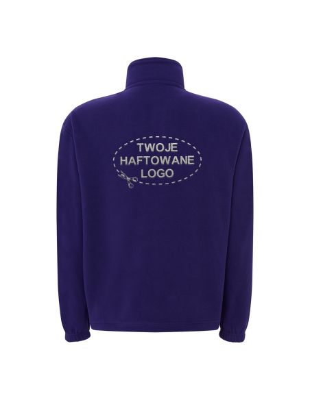 Gruby męski POLAR 300 z wyhaftowanym Twoim logo - Purple