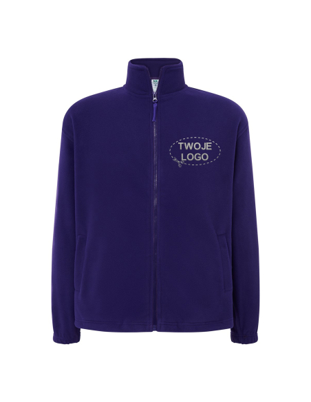 Gruby męski POLAR 300 z wyhaftowanym Twoim logo - Purple