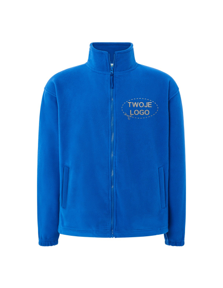 Gruby męski POLAR 300 z wyhaftowanym Twoim logo - Royal Blue