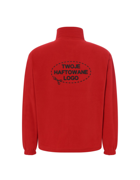 Gruby męski POLAR 300 z wyhaftowanym Twoim logo - Red