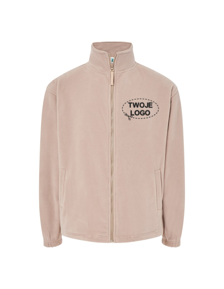Gruby męski POLAR 300 z wyhaftowanym Twoim logo - Sand