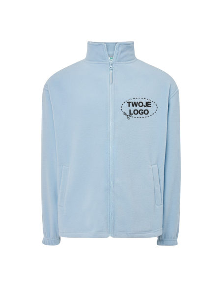 Gruby męski POLAR 300 z wyhaftowanym Twoim logo - Sky Blue