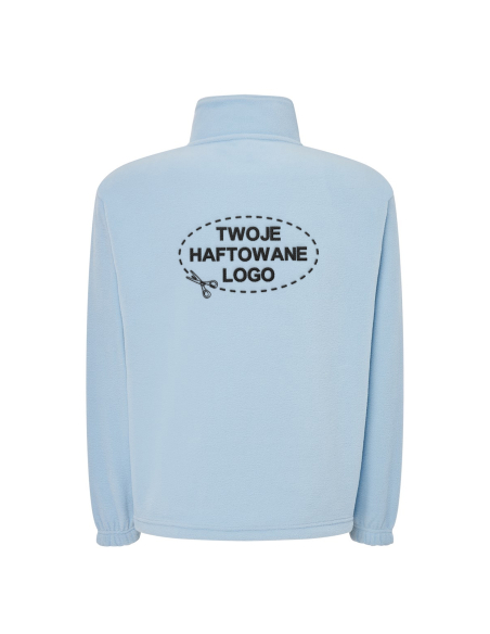 Gruby męski POLAR 300 z wyhaftowanym Twoim logo - Sky Blue