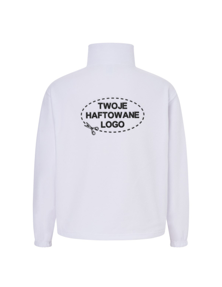 Gruby męski POLAR 300 z wyhaftowanym Twoim logo - White