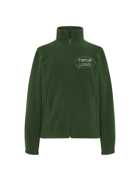 Gruby damski POLAR 300 z wyhaftowanym Twoim logo - Bottle Green