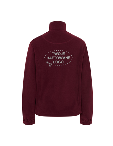 Gruby damski POLAR 300 z wyhaftowanym Twoim logo - Burgundy