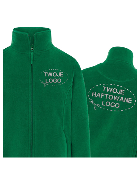 Gruby damski POLAR 300 z wyhaftowanym Twoim logo - Kelly Green